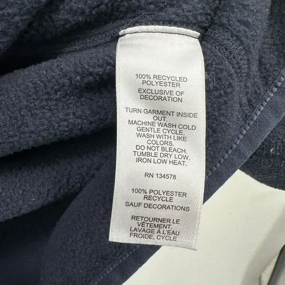 Vineyard Vines Women's Harbor Fleece Vest Full Zip Navy Size‎ Medium - Picture 6 of 7